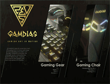Tablet Screenshot of gamdias.com